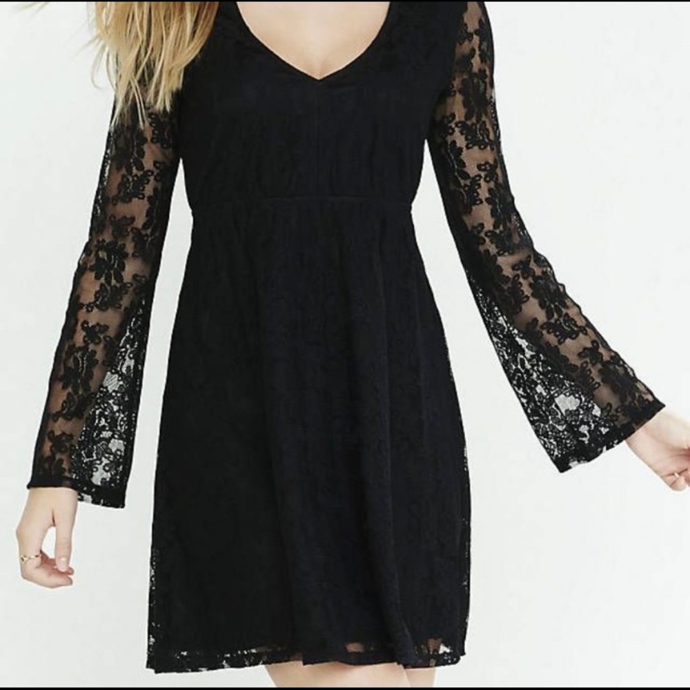 Black Express size large lace dress